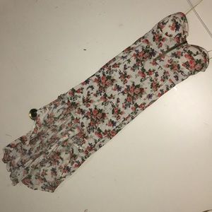 Floral high-low dress